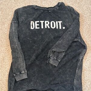 Kiloh and Co Oversized Detroit Shirt - Longsleeve - Black - Large
